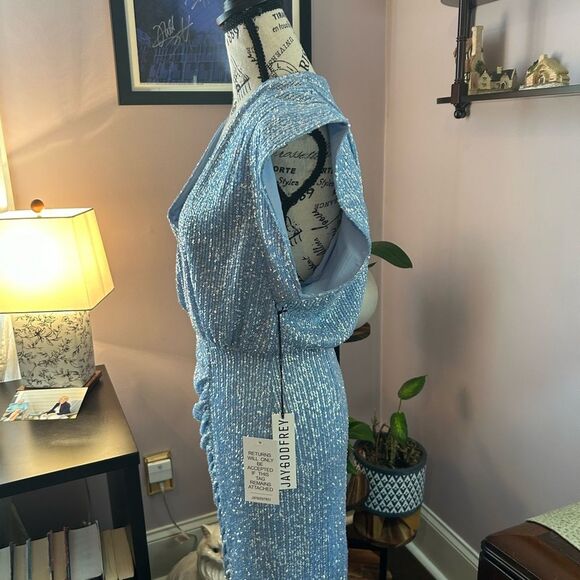 Women’s size 6- J Godfrey dress ice blue - Picture 3 of 6